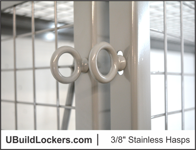 Stainless Steel Lock Hasps : Wire Mesh Storage Lockers for Condos and High Rise Towers | U-BuildLockers.com