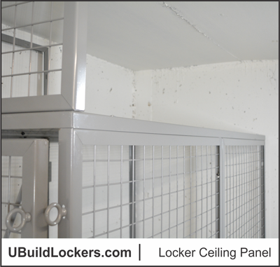 Wire Mesh Storage Locker Ceiling & Transom Panel : Wire Mesh Storage Lockers for Condos and High Rise Towers | U-BuildLockers.com