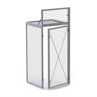 Render of a compact 3' x 3' residential storage locker.