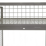 Mesh ceilings lay flat and sag-free thanks to our fully-framed and welded ceilings. They are also more theft-resistant vs lockers with a sheet of mesh just tied on with re-bar ties.