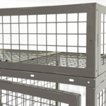 Mesh Storage Locker Transom Panel - The transom panel is used to prevent storage on top of the locker that may interfere with sprinkler operation.