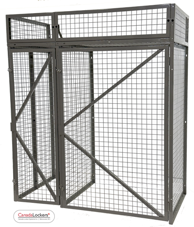 Canada's Best Storage Locker : A storage locker assembly that depicts the core components of the Canada Lockers storage locker system.