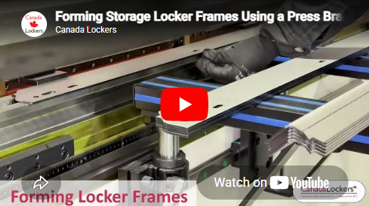 Video : Forming the frames of mesh storage lockers using a 125 ton press brake