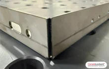 Demonstrating the precision corners our manufacturing process produces.